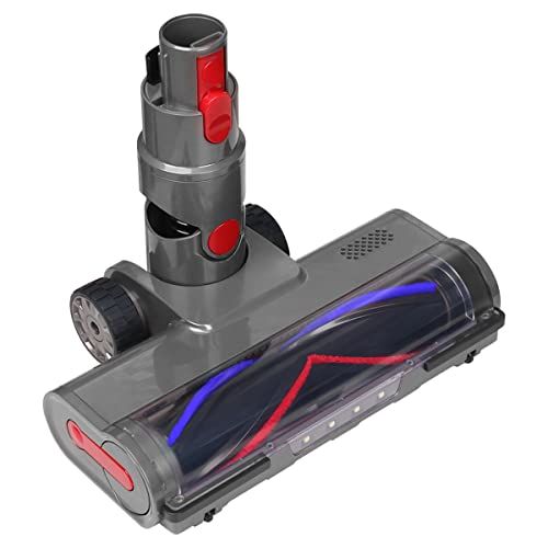 KENVOR Spazzola Motorizzata Compatibile con Dyson Aspirapolvere V7 V8 V10 V11 V15, Spazzola Accessori Ricambio con 4 lampade per Pavimenti Duri