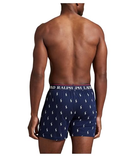 Polo Ralph Lauren Mens Exposed Waistband Knit Boxer Cruise Navy/White AOPP Medium2