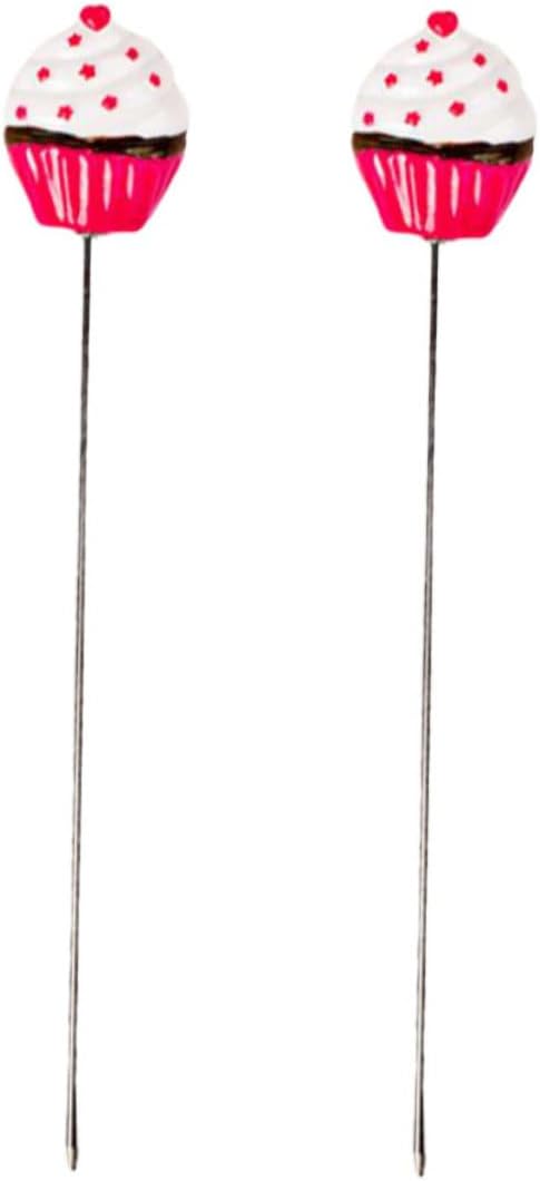 ABOOFAN 2pcs Diy Baking Tool Stainless Steel Cake Tester Love Dot Pattern Biscuit Stirring Pin for Baking Supplies