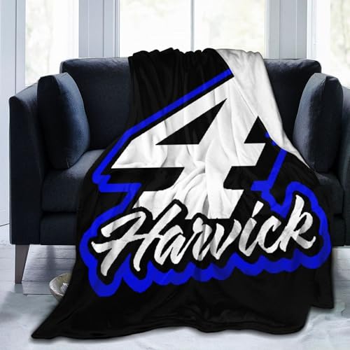 FOLOFOGO Kevin-Harvick-Car-4 Throw Blankets Warm Sofa Bed Blanket for Living Room All Season 60"x50" Warm Blankets