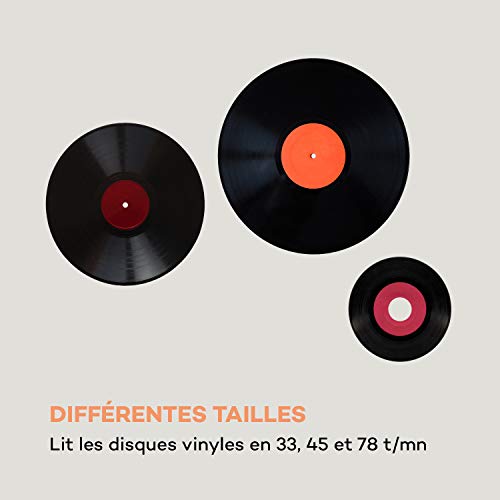 Auna Platine Vinyle Bluetooth, Tourne Disque Vinyle USB avec Haut parleur, Tourne-disques Audio Vinyle 33 tours, Chaine… - Les Beatles, Paul McCartney, John Lennon, RIngo Starr, George Harrison Auna Platine Vinyle Bluetooth, Tourne Disque Vinyle USB avec Haut parleur, Tourne-disques Audio Vinyle 33 tours, Chaine… – Image 6