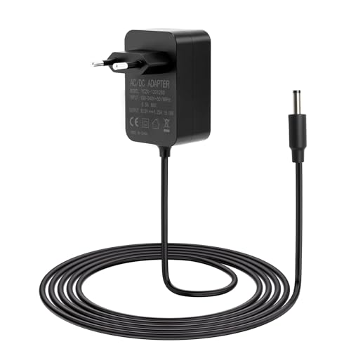15W Netzteil Kompatibel mit Echo Dot (3/4/5. Generation) Echo Show 5 (1./2. Gen),Echo Spot,Echo Dot Kids Edition,Fire TV Cube,12V 1.25A Ladegerät Netzadapter, inkl.1,5m Netzkabel (EU-Schwarz)