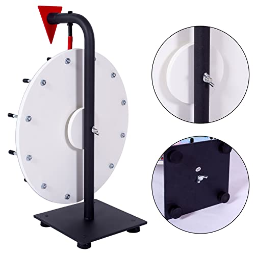 Hooomyai 12 Inch Heavy Duty Spinning Wheel With 12 Slots Color Tabletop Prize Wheel Spinner With Stand, Dry Erase Markers And Eraser For Carnival Trade Show #TOP3