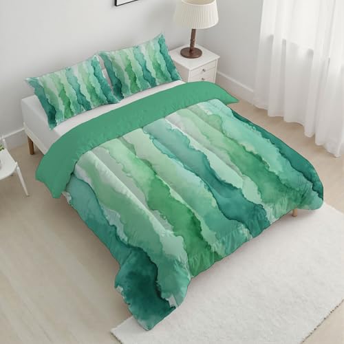 Couette en microfibre haut de gamme imprimé vagues peintes à la main