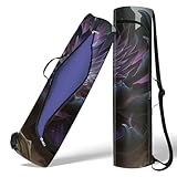 Dimensiones de la bolsa de yoga para mujer: 30 pulgadas de largo x 6.3 pulgadas de diámetro, (alfombrillas de 1/2 pulgada de grosor no encajan). Se adapta a una amplia gama de esterillas de yoga, desde esterillas de yoga estándar hasta alfombrillas de entrenamiento grandes (esterilla de yoga no incluida).