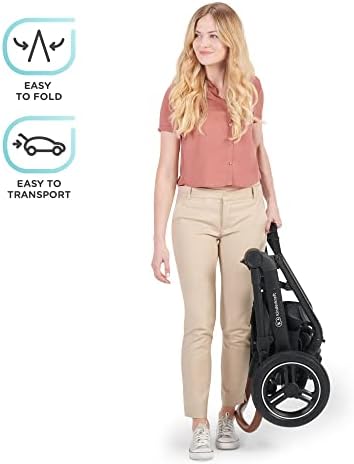 Kinderkraft B-Tour Pushchair Travel Systems 3 in 1 from Birth to 22 kg, Car seat in Set, Stroller Function, Waterproof Material with UPF50+, Lie-Flat Position, Adjustable Parent Handle, Gray