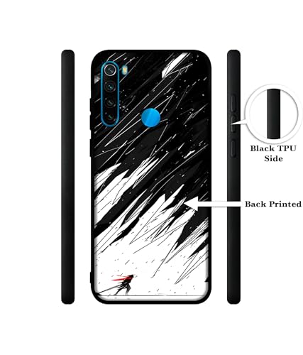 Image of Geometric Strom Design Premium 2D Printed Metal Back Case Cover for Mi Redmi Note 8 4G