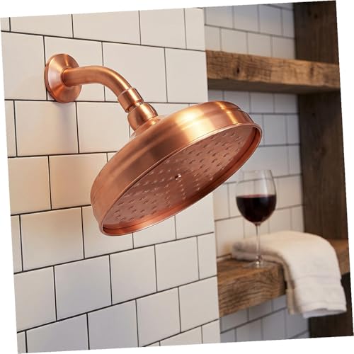 Pomme de bain en cuivre massif Toddmomy douche rétro suspendue - 5