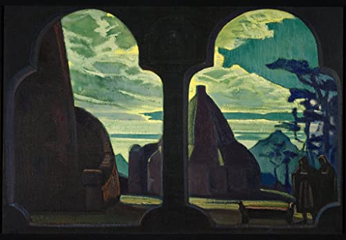 Tableau Tristan et Isolde Roerich Toile Art Grand Format Éclat Durable