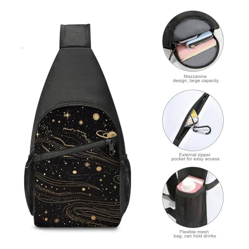 Bolso tipo riñonera estilo space casual para viaje y trekking miniatura 5