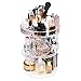 Produktbild Kare & Kind 360-Grad-Acryl rotierender Make-up-Organizer  Aufbewahrung für Make-up, Kosmetik, Körperpflege und mehr - 4 einstellbare Fächer, 2X abnehmbare Lippenstifthalter, Ohrring-Fächer