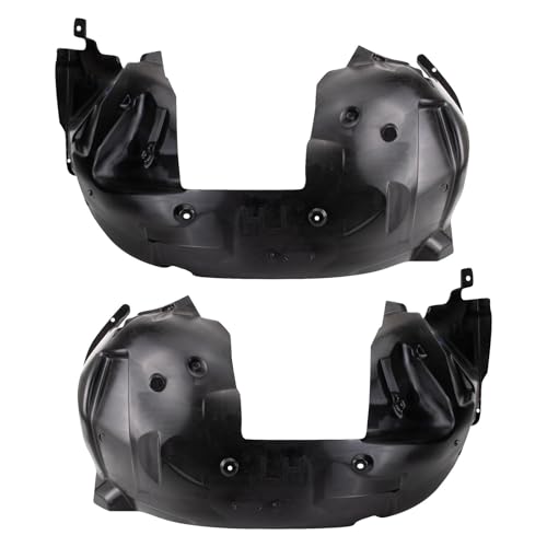 Image of TRQ Front Inner Fender Liner Set Compatible with 2015-2017 Ford Mustang FO1248165 FO1249165