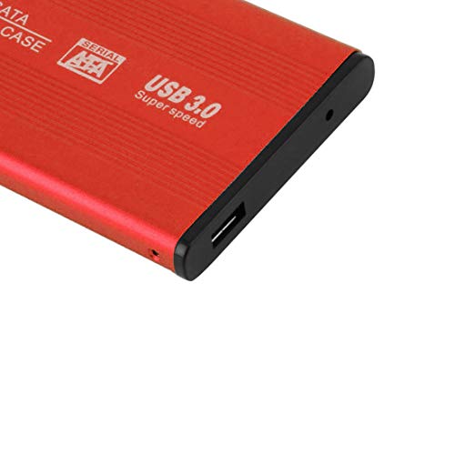 Caja externa para disco duro 2.5 USB 3.0 SATA rojo miniatura 2
