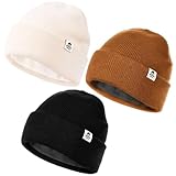 FURTALK Baby Beanie Fleece Lined Toddler Winter Hat Boys Girls Knit Warm Beanies Kids Ski Hats for 0-8 Years