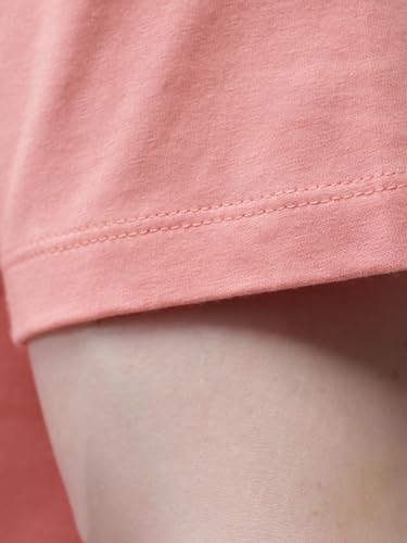 Image of TURMS Men's Casual Solid Round Neck T-Shirt, Odor Control, Stretchable & Breathable, Cotton Rich Fabric, Half Sleeve
