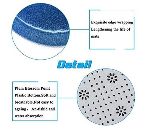 Badezimmerteppich Barockes Gelb Badematte Badezimmer Set 3 Teilig rutschfest Badteppich 45x75cm Maschinenwaschbar… – Bild 5