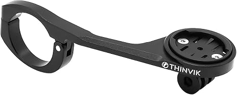 thinvik bike out front cnc aluminum alloy mount compatible with garmin gps edge 1030 830 820 810 800 530 520 510 500 200 130 25 gopro out front bike m