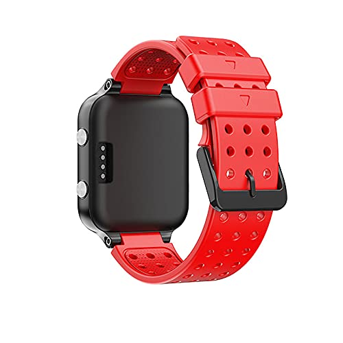 Watch Band Replacement Silicone Strap Wristband for Garmin Approach S20 Watch Bands with Tool, red - Image 3