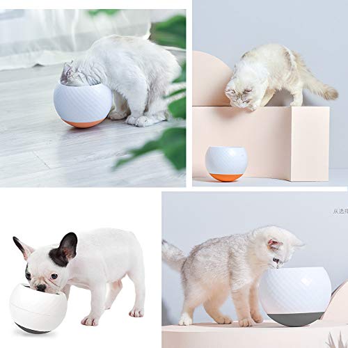 Anself els animal de estimação Pet Dog Feeder Slow Food Eating No Spill Pet Bowl Interativo Tumbler