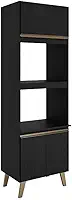 Torre Quente 2 Fornos Atlanta Carraro Preto Touch