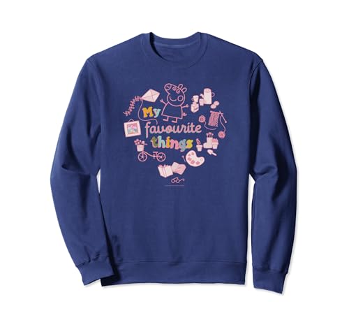 Sweatshirt Peppa Pig My Favorite Things avec motif cœur rose pour enfant