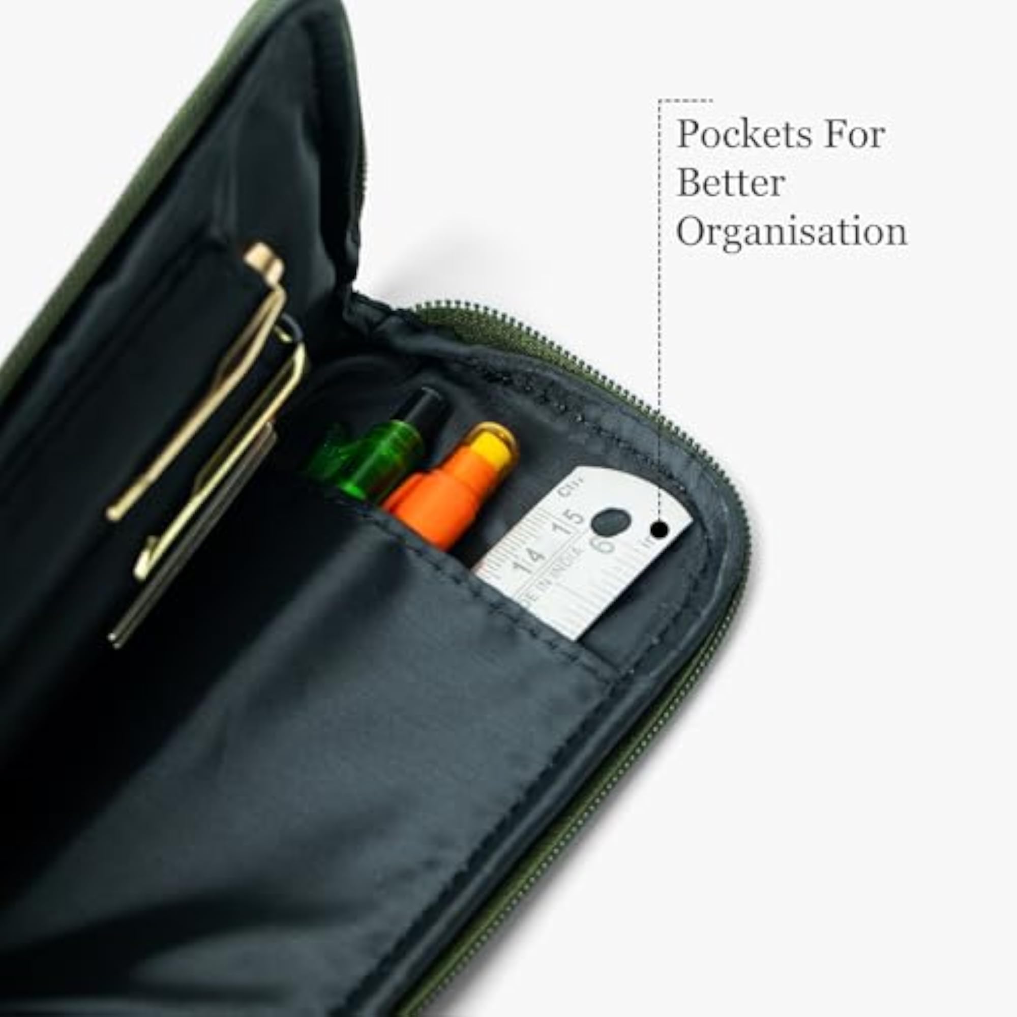 Premium Stationery Case & Pencil Pouch, Aesthetic Organizer