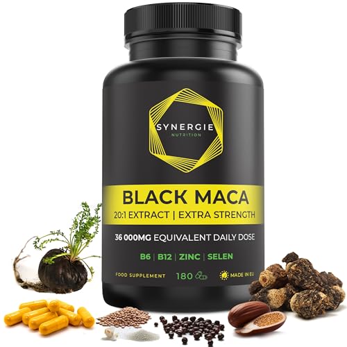 Synergie Nutrition Estratto di Maca Nera 180 Capsule