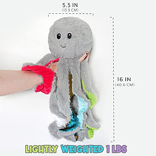 Image of MEAVIA Sensory Octopus Plush Toy, Reversible Fidget, 1 Lb. Weighted