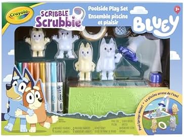 Scribble Scrubbie, Bluey Poolside Playset