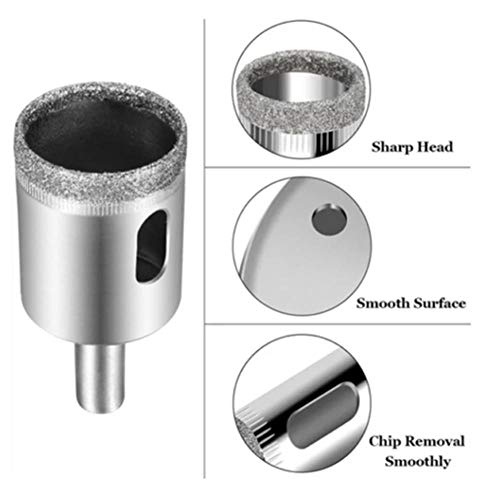Kit de brocas para cerámica y vidrio 15 piezas 6-50 mm miniatura 2