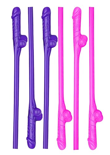 20 Pcs Bachelorette Party Willy Straws Adult Funny Novelty Penis Shaped Drinking Straws Bride Favors