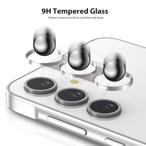 Image of Clear Camera Lens Protector for Samsung Galaxy Fold 6-9H Tempered Glass, Scratch-Resistant Camera Glass Protector