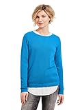 Cecil Pullover mir Rundhalsausschnitt und Rippstrick Details