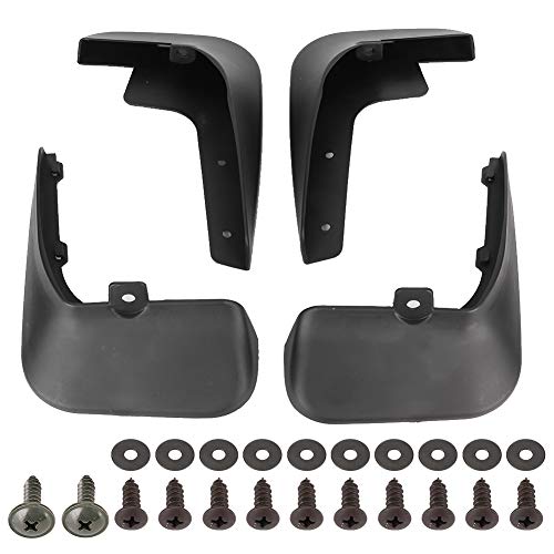 KIMISS Mud Flaps, 4Pcs Car Accessories Car Mud Flaps Mudguards Replacement Fit for Nissan NV200 2010-2017