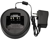 GoodQbuy Battery Charging Dock Desktop Charger for Yaesu Vertex CD-58 PA-55B FNB-V130LI-Uni V133LI-Uni V134Li-Uni Portable Radios with Uni Batteries VX-231 VX-351 VX-354 VX-451 VX-454 EVX-531