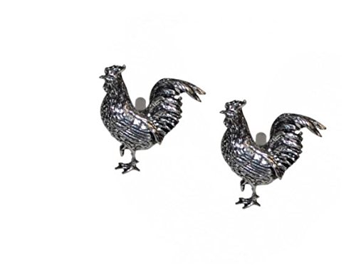 Coq Codeb42 Paire de boutons de manchette fabriqué à partir de fin anglais en étain de moderne Postées par nous cadeaux pour tous 2016 à partir de Derbyshire britannique Cover