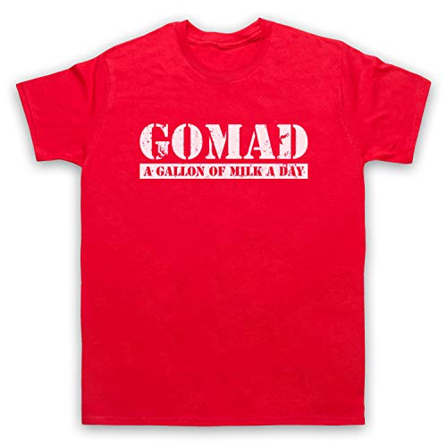 T-shirt musculation hommes GOMAD Gallon of Milk a Day noir en coton