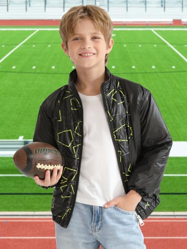 Boys Winter Coat Heavyweight Puffer Padded Warm Zip Up Long Sleeve Weather Resistant Jacket Winter Outerwear Jackets3