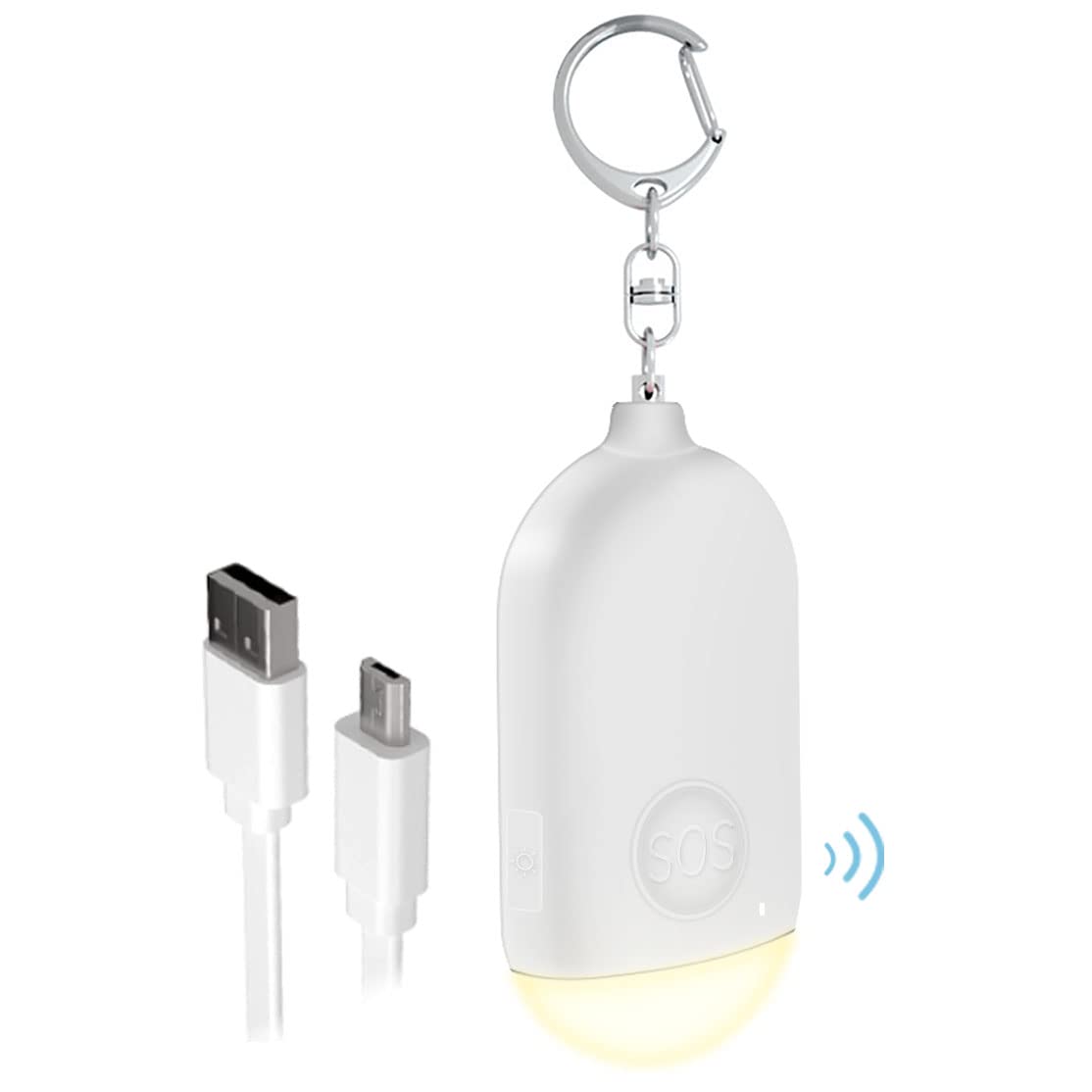 Personal Safety Alarm, Personal Alarm with 130dB, LED Light Flashing Personal Alarms for Women, Personal Safety Devices, Waterproof Personal Alarm Keychain