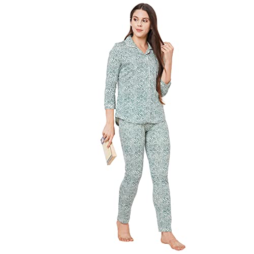 Image of Sweet Dreams Women's Cotton Printed Night Suit Set