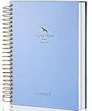 Meeting-Notizbuch für Arbeiten mit Actionartikeln, 120 Blatt, Meeting-Planer für Büro, Geschäftstreffen, Terminplaner, Spiralbuch, Meeting-Notizbuch, Notizbuch für Männer und Frauen, Planer, Blau