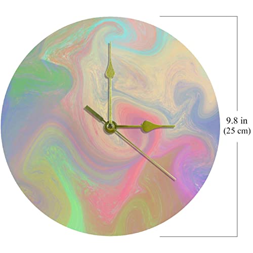 Horloge murale abstraite colorée idée cadeau déco pour la maison - 7