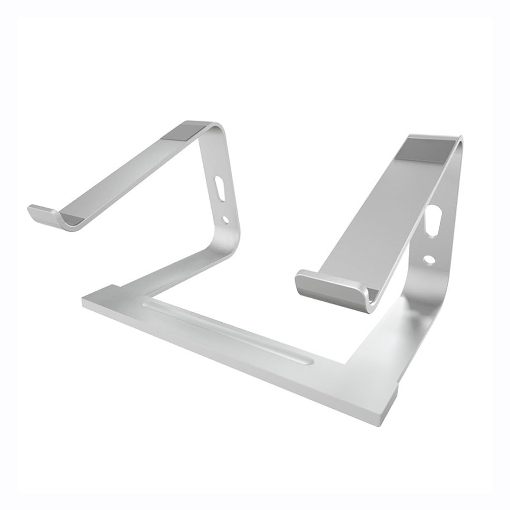 Hollow Heat Dissipation Bracket Desktop with Raised Aluminum Alloy Base Adjustable Laptop Stand White Fruit peach5