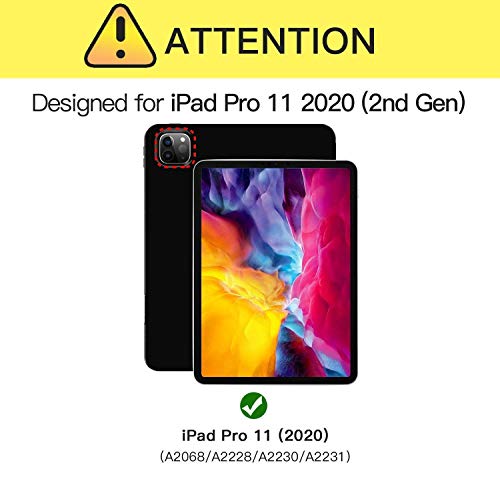 Image of M Cart 360 Degree Rotating Leather Smart Case Cover Stand for Apple iPad Pro 11 inch 2020 /2018 Model -Vintage (Vintage Brown)