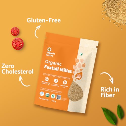 Image of Organic Tattva - Organic Foxtail Millet 500 Gram | High Protein, Zero Cholesterol and Fiber Rich | High Protein, Zero Cholesterol, Fiber Rich