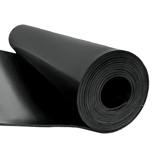 Nisorpa Neoprene Rubber Sheet Rolls, 3.3x6.6 ft 1/8'' Thick Solid Rubber Sheet Silicone Roll Insulated Roll Heatproof Oil Resistance for DIY Gasket/Material Sealing/Garage Floor Mat