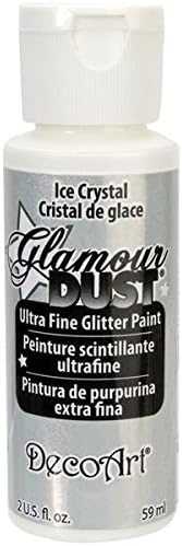 DecoArt Glamour Dust 2-Ounce Ice Crystal Glitter Paint