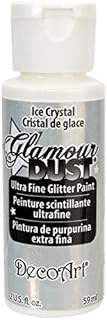 DecoArt Glamour Dust Glitter Paint, Ice Crystal