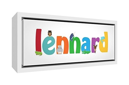 Toile encadrée Lennard, cadeau personnalisé pour garçon