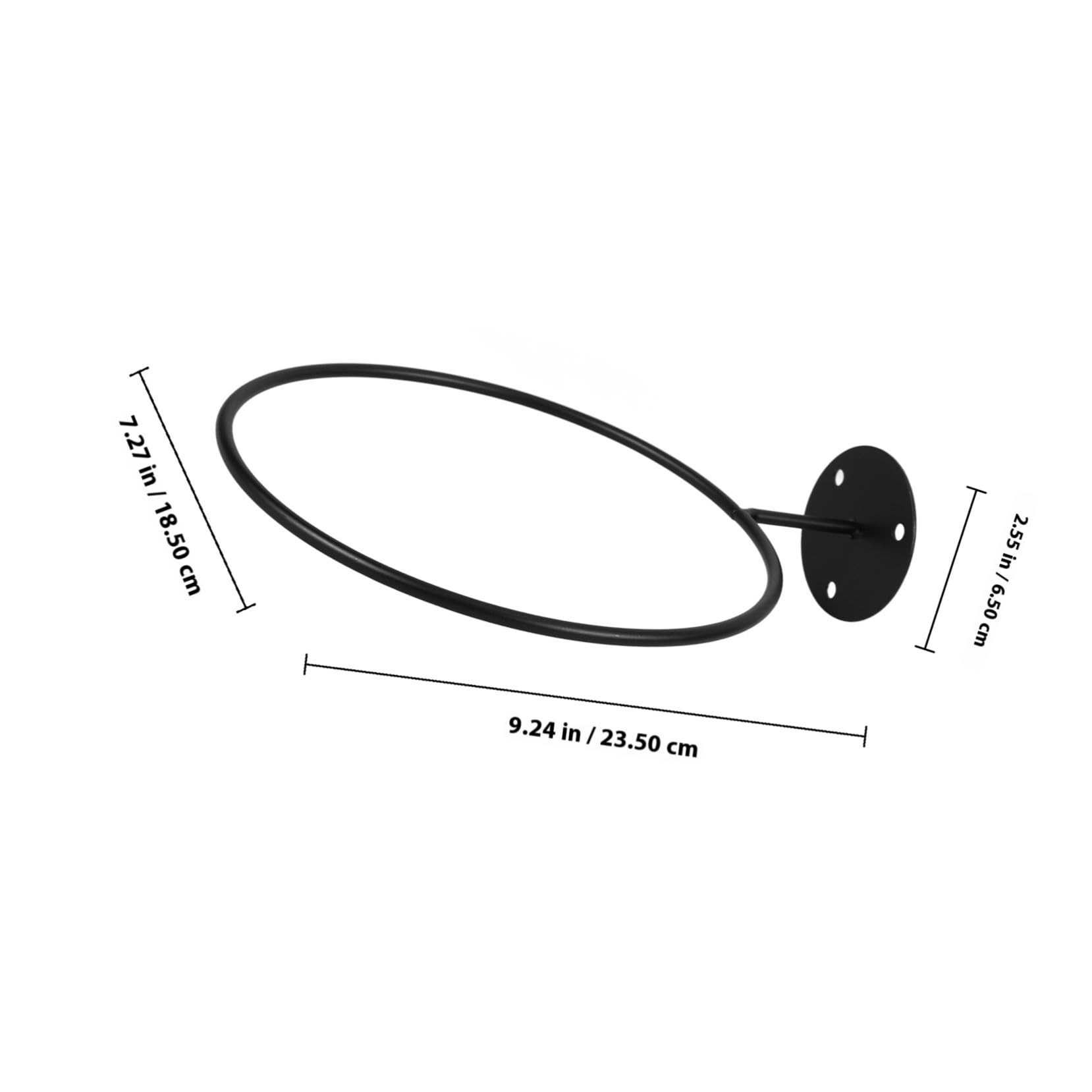 Estante de Bolas para Montaje en Pared Negro de Hierro 3 Piezas | Soporte Firme y Resistente, Formato Práctico para Exhibición y Almacenamiento, Paquete de 3 Unidades